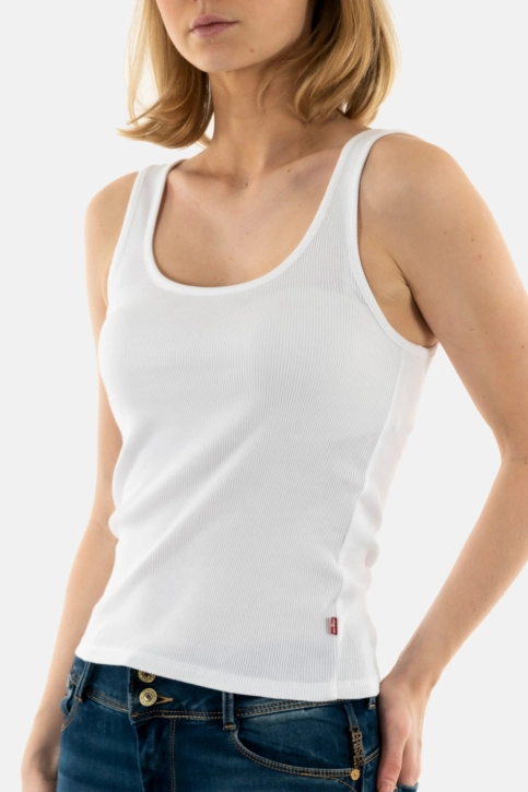 Debardeurs levi's® essential rib tank 0001 white +