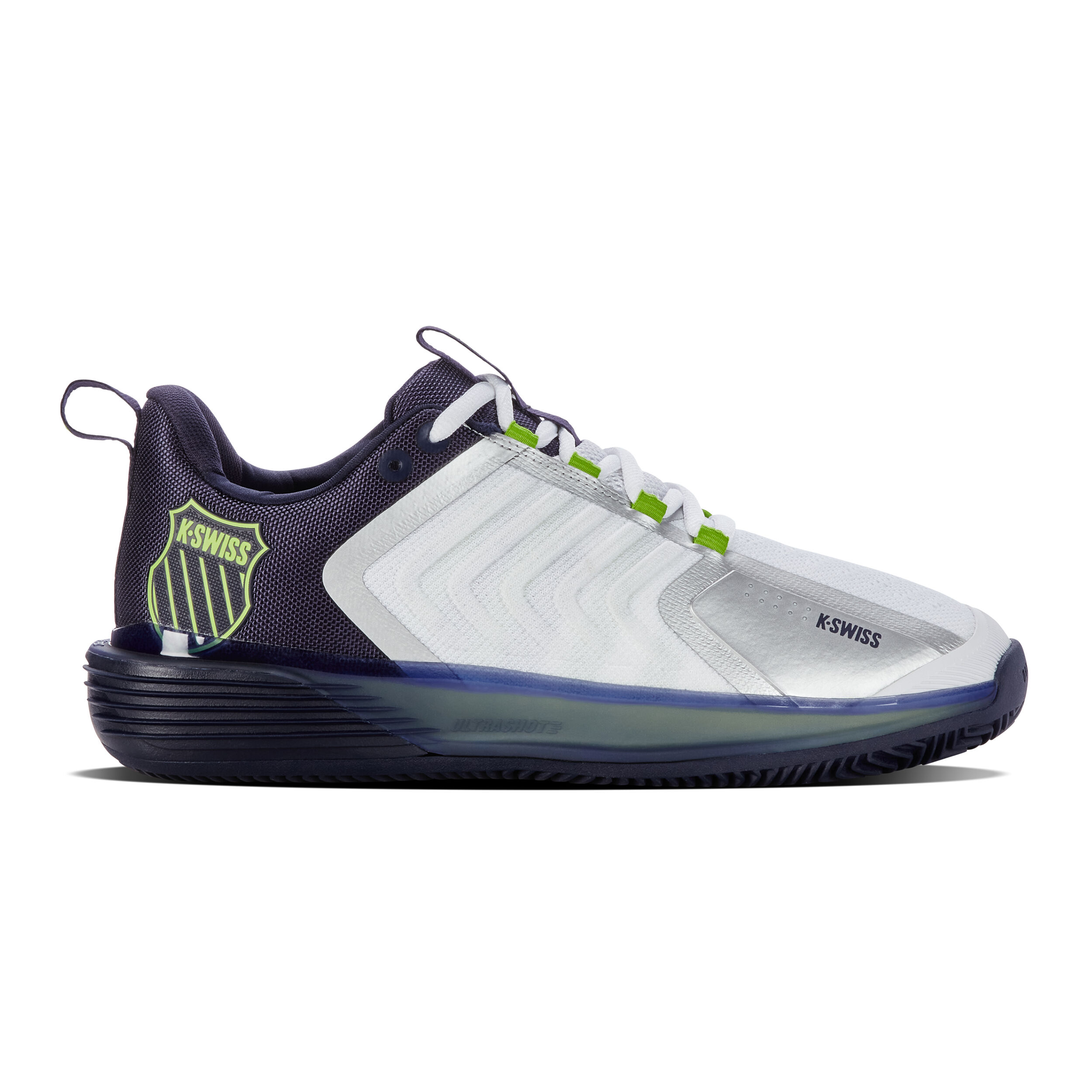K-Swiss Ultrashot 3 Chaussure Terre Battue Hommes - Blanc , Bleu Foncé