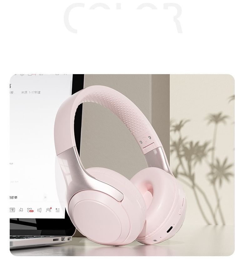 HOMTEC - USB oplaadbare Bluetooth-hoofdtelefoon