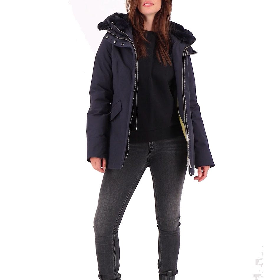 Airforce  Double Zip Parka Faux Fur
