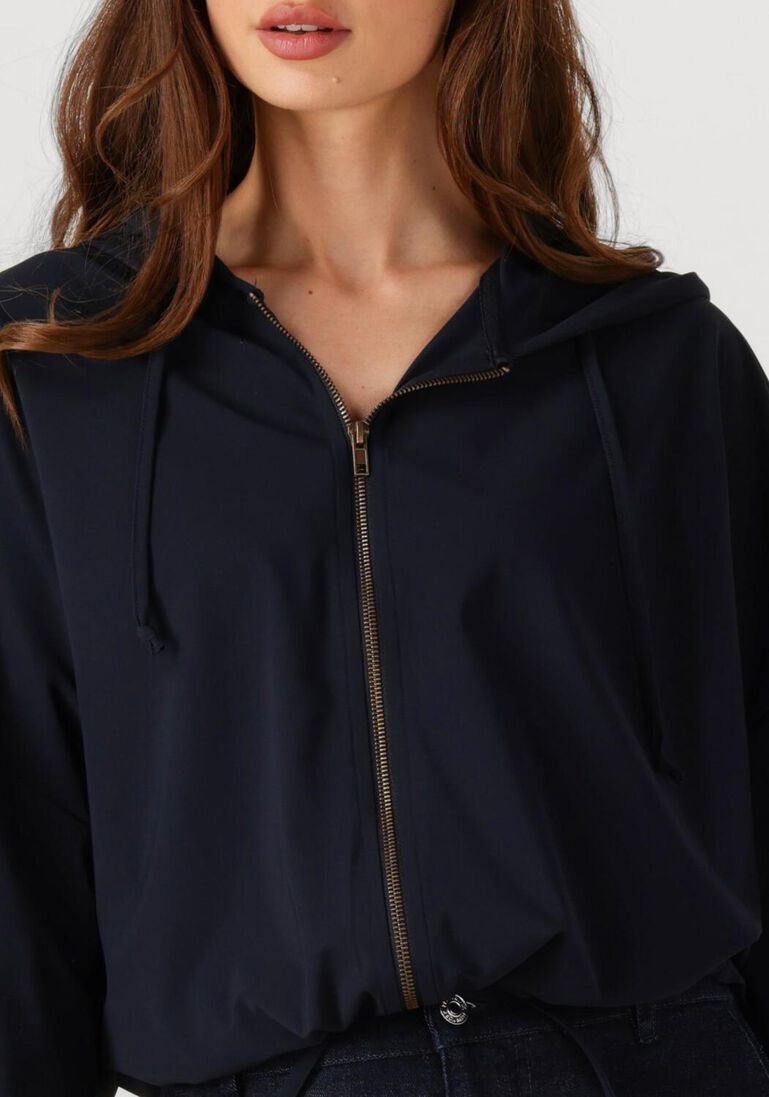 donkerblauwe penn & ink vest hoodie w25f1739