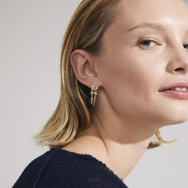 Pilgrim ZHURI recycled earrings gold-plated Guld