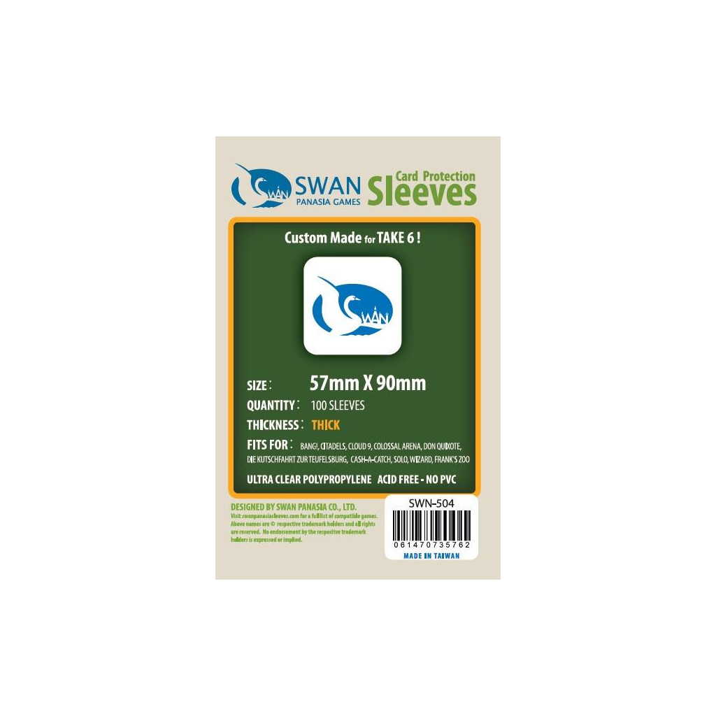 Swan Panasia - Card Sleeves Premium - 57x90mm - 100p