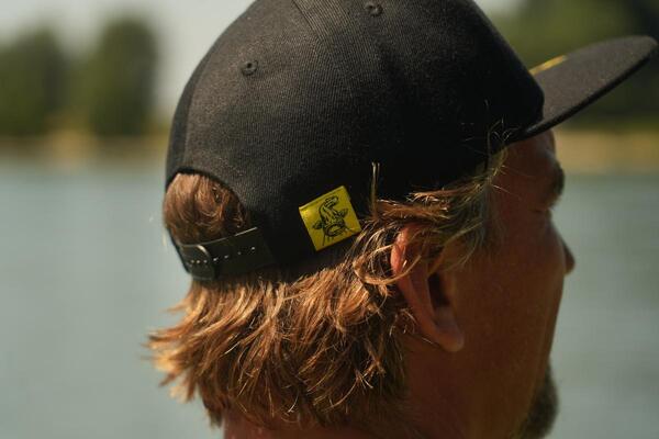 Casquette Black Cat Black Flat Peak Cap