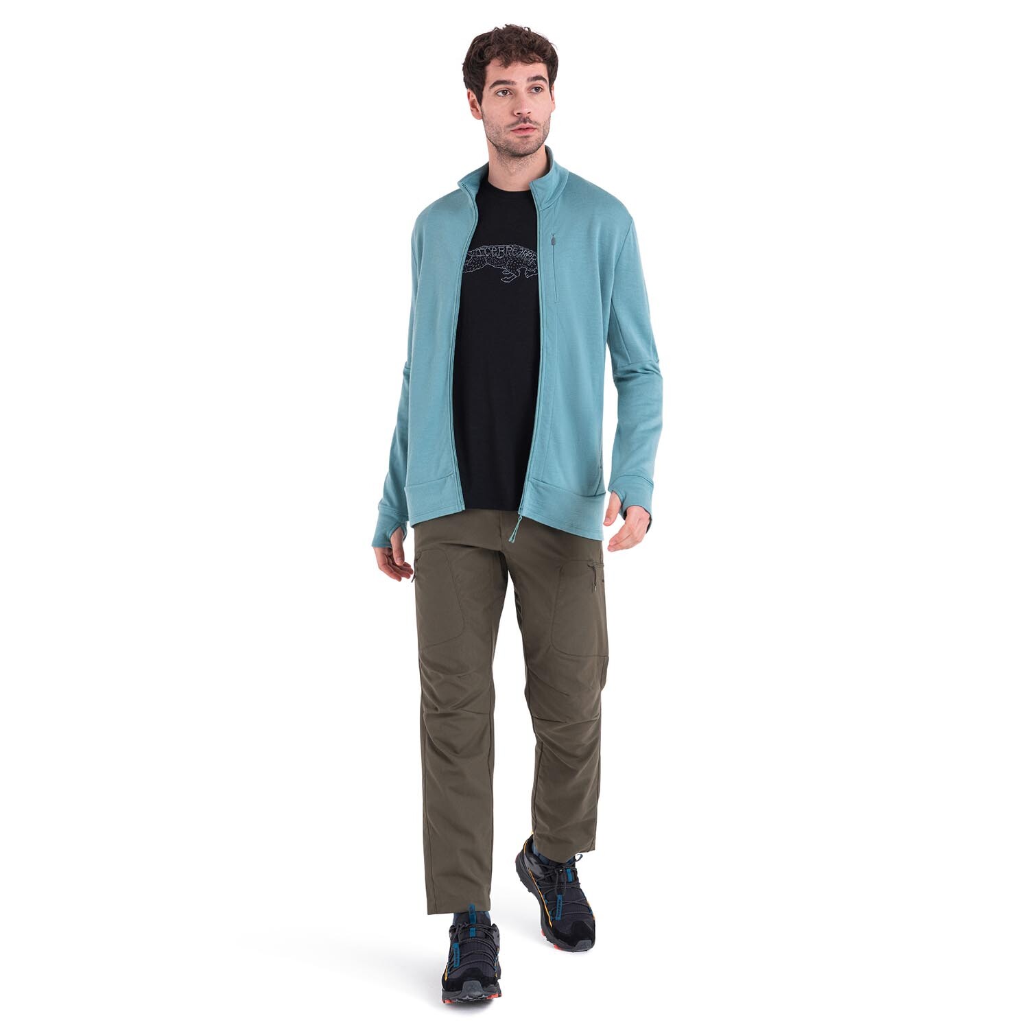 Icebreaker Mens 150 Tech Lite III S/S Tee Ewe Bound