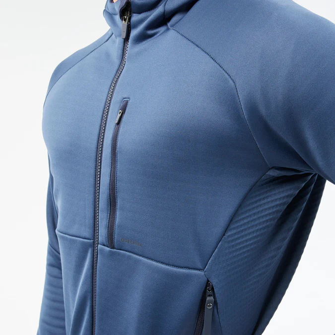 Decathlon Quechua - Jaqueta de lã para caminhadas com capuz Quechua MH520 para homem