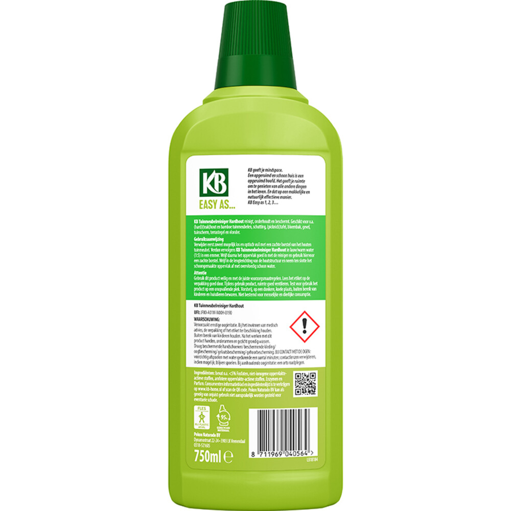 KB Easy TuinmeubelreinigerHardhout Concentraat750 ml