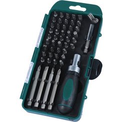 BRÜDER MANNESMANN Jeu d'embouts, 49 pièces, dans un coffret