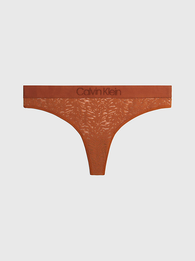 Calcinha fio dental de renda plus size - Intrinsic