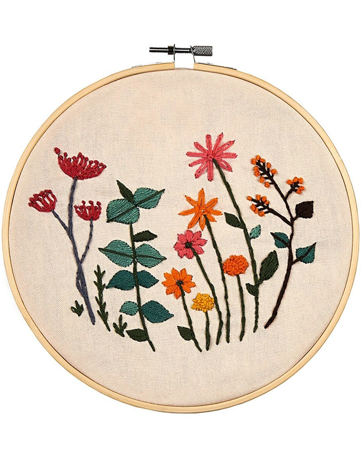 Stickrahmen-Set BLATT & BLÜTE DIY