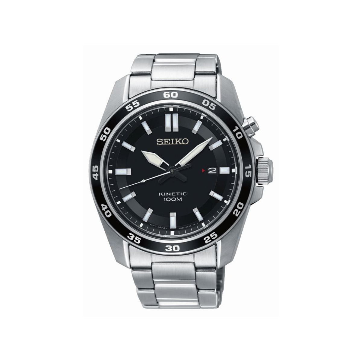 Montre Seiko Kinetic homme acier