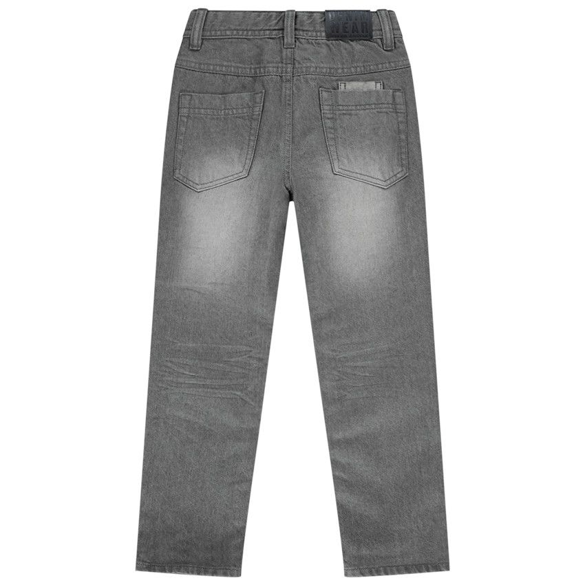 Jean droit pour garçon - Gris chiné