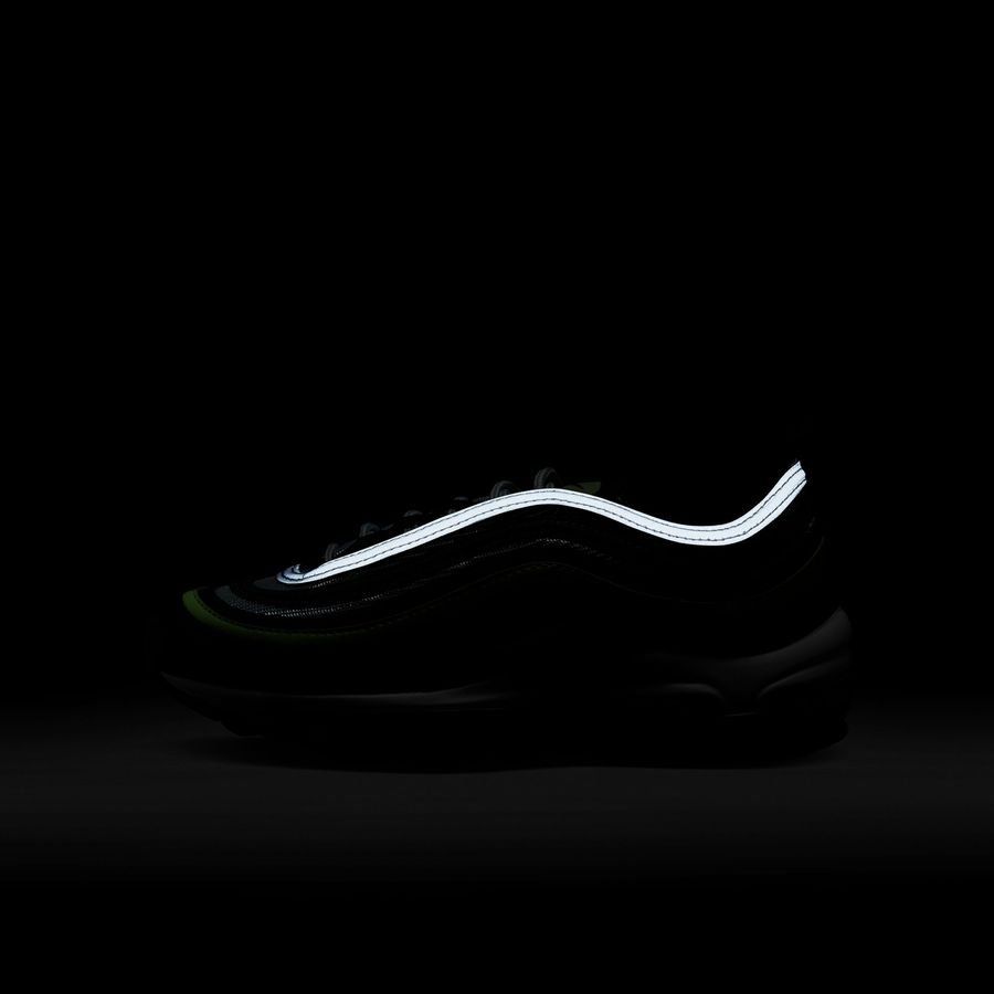 Nike Chaussures Air Max 97 - Gris/Jaune Fluo/Noir/Blanc Enfant