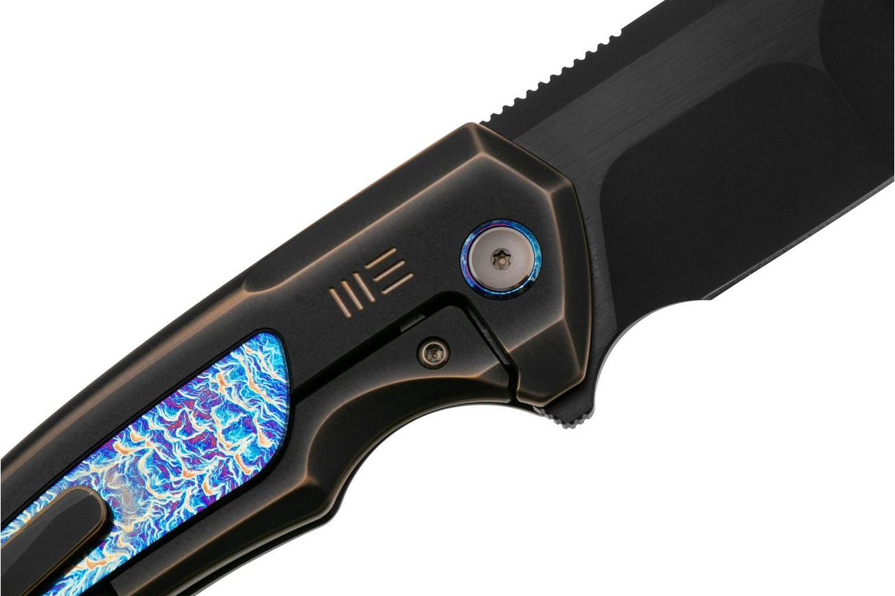 WE Knife Hyperactive WE23030-4 Black Brushed Vanax, Bronze/Black Titanium Flamed Titanium, zakmes