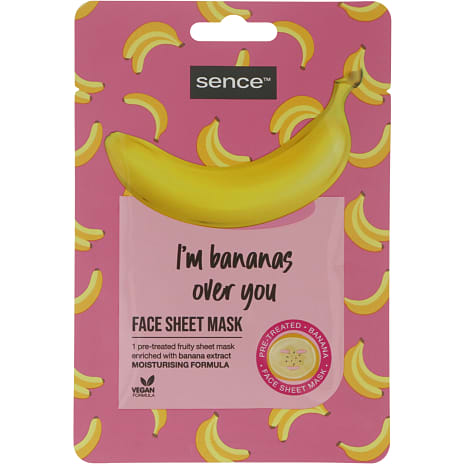 Ansigtsmaske m. banan