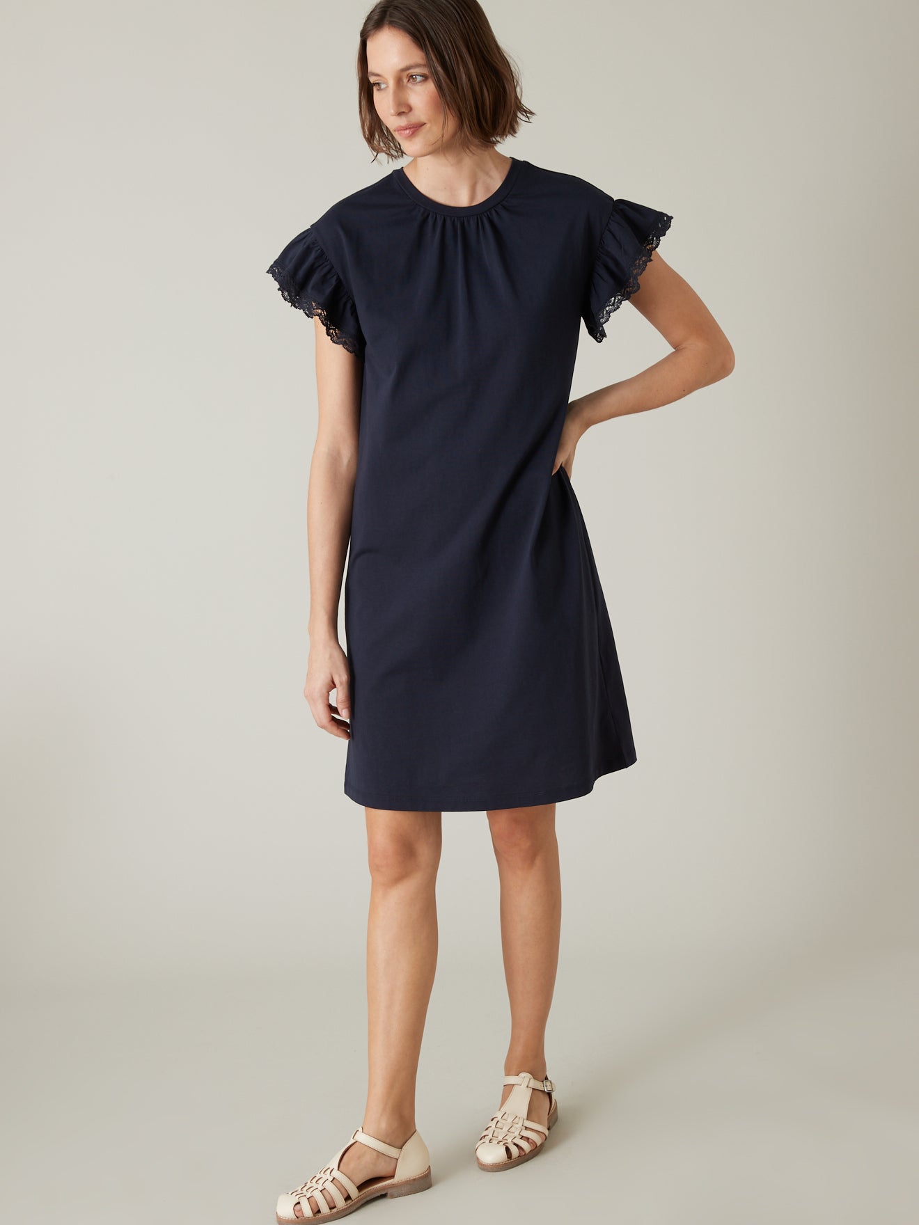Robe t-shirt unie femme - coton bio