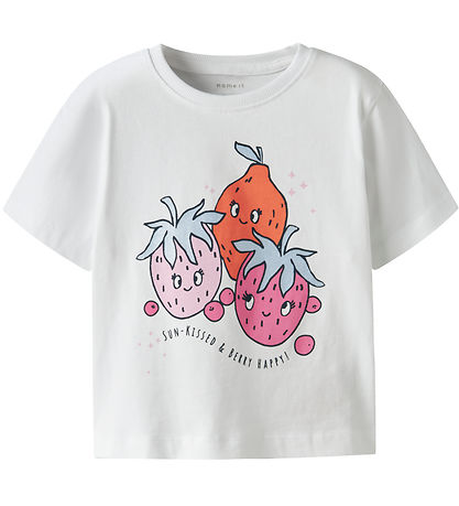 Name It T-Shirt - NmfHelka - Lucent White