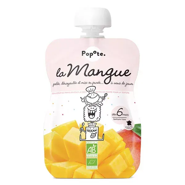 Popote Les Fruits Manga Orgânica em Sachê +6m 120g