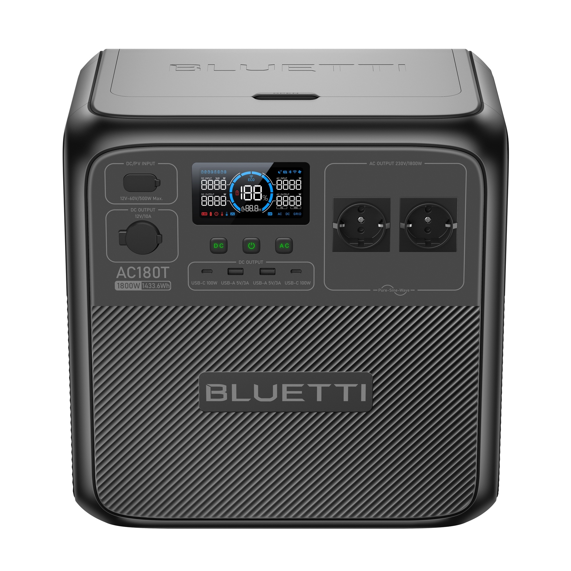 Bluetti AC180T tragbare Powerstation 1.800 W / 1.433 Wh