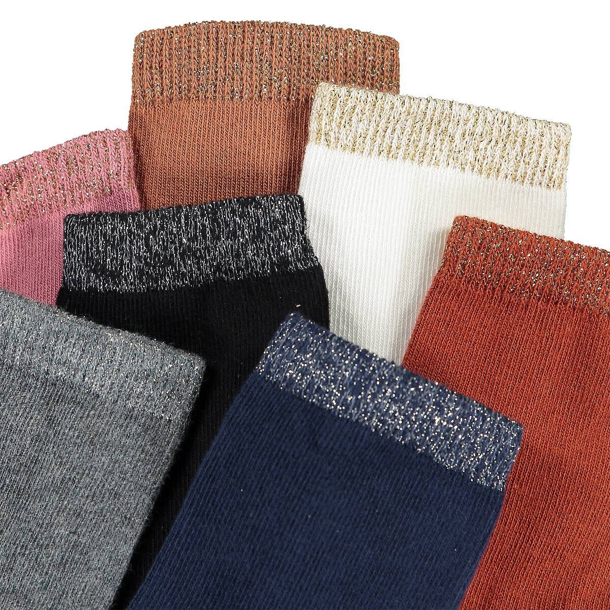 COLEÇÃO LA REDOUTE<br>Conjunto de 7 pares de meias