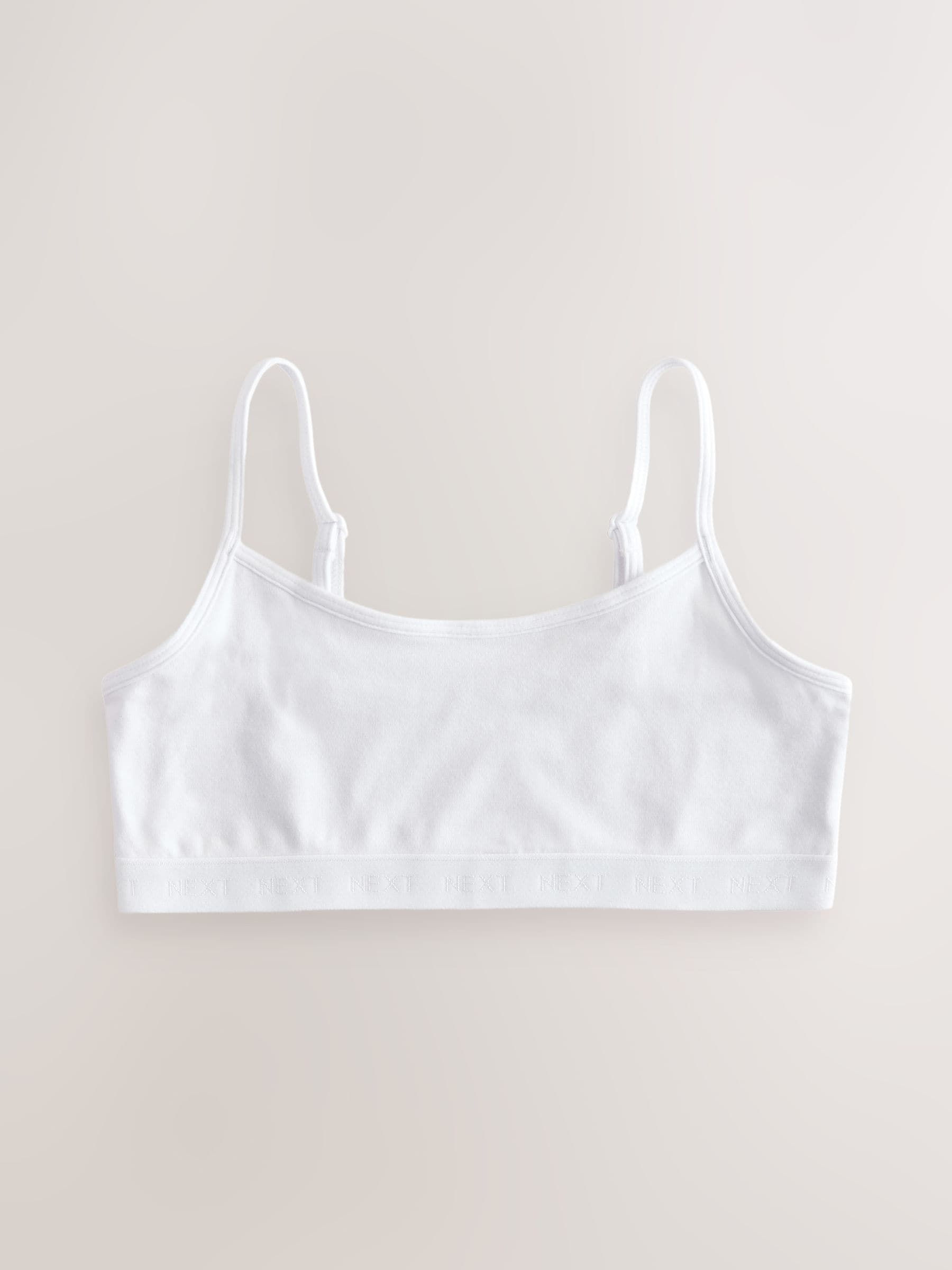 Zwart/wit/grijs - Set van 3 crop tops met bandjes (5 - 16 jr)
