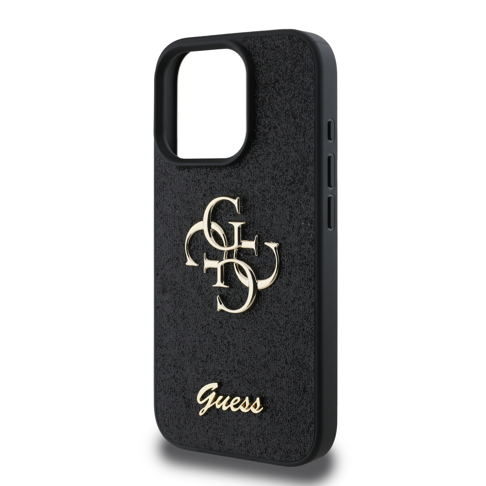 iPhone 16 Pro Hardcase Hülle Fixed Glitter 4G (GUHCP16LHG4SGK) - Schwarz