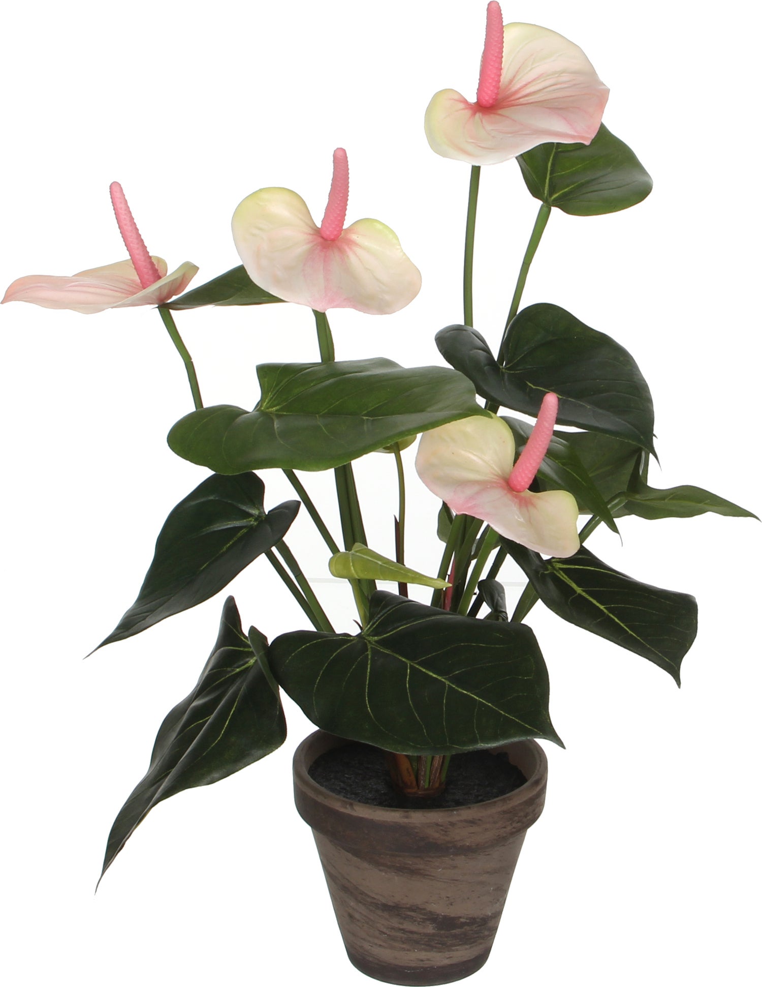 Mica Decorations kunstplant Anthurium roze D 30 H 40 cm