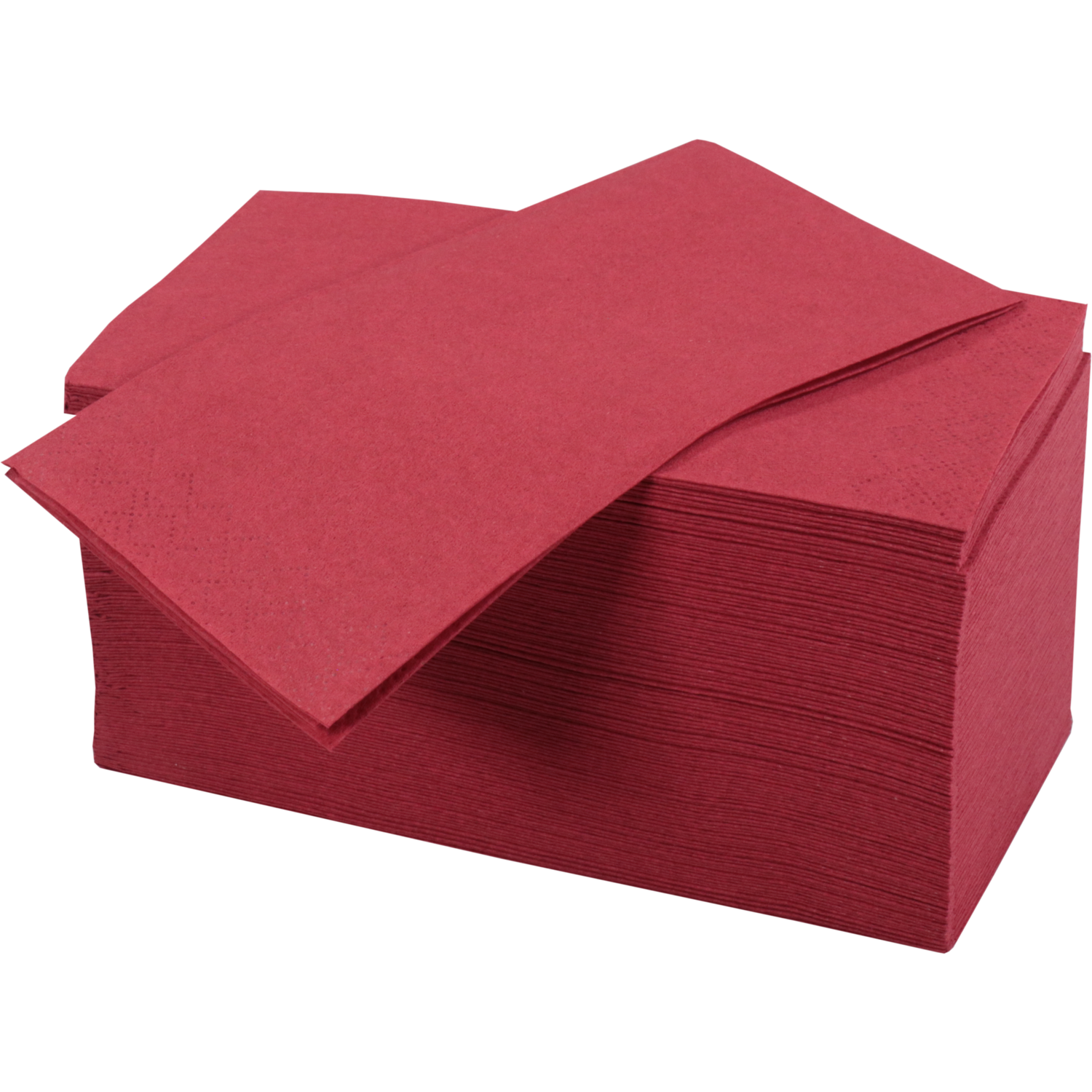 Servet, 1/8 vouw, 2-laags, 33x33cm, cellulose, bordeaux