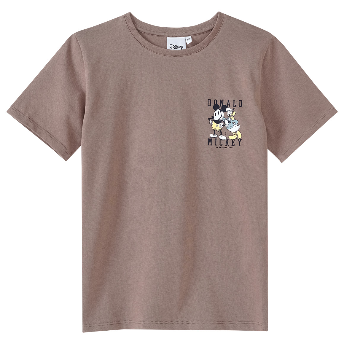 Jonas Nielsen Micky Maus T-Shirt mit Rücken-Print hellbraun