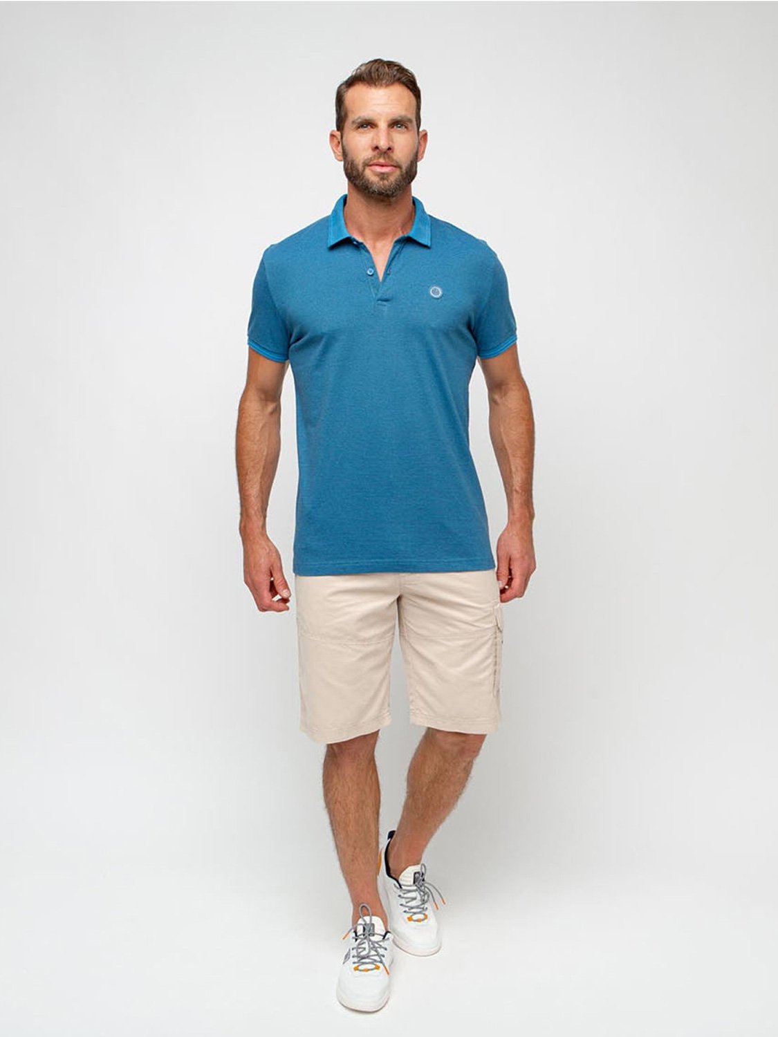 Polo Homme Coton Biologique Bleu