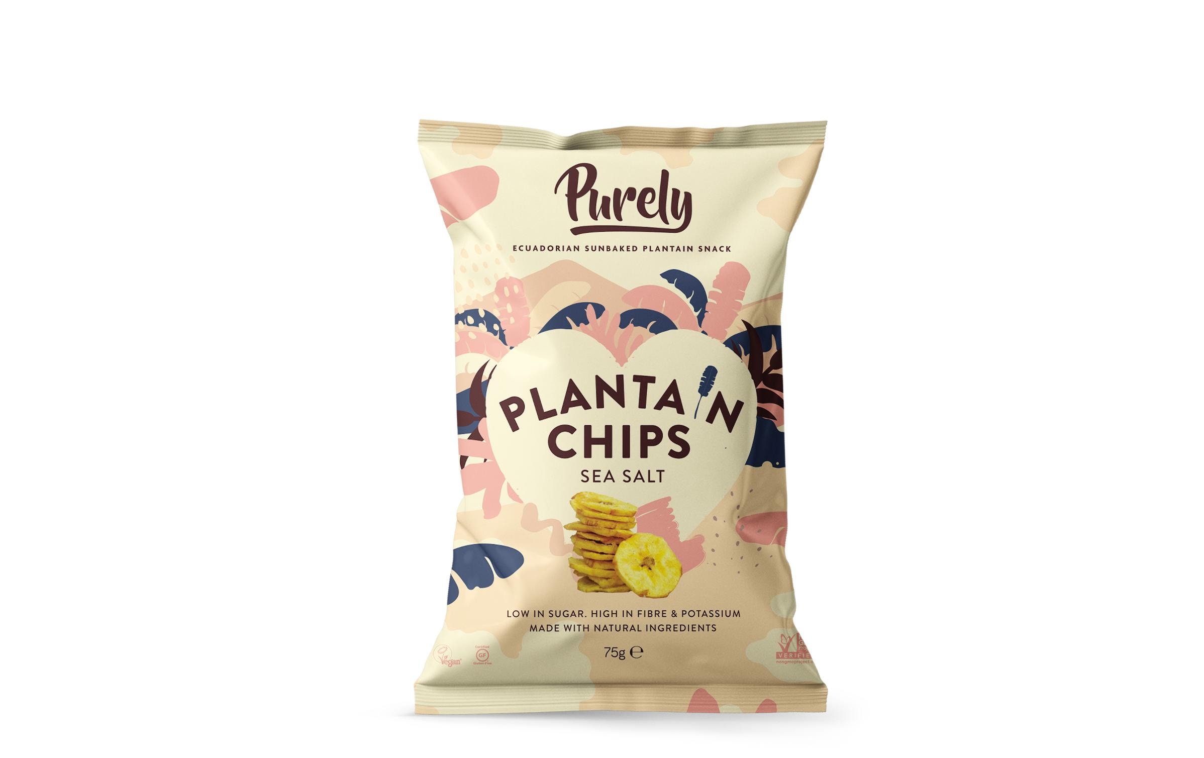 Kochbananenchips Sea Salt 75 gKnusprige, salzige Scheiben
