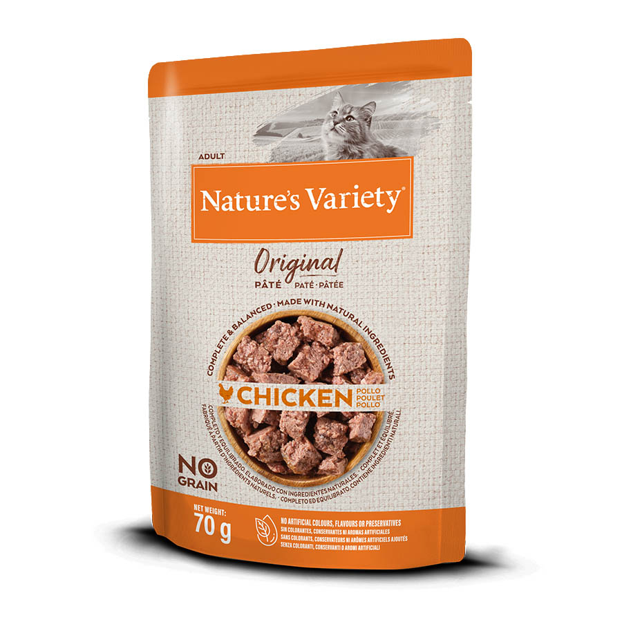Sachê Nature's Variety Original Adult sabor frango para gatos