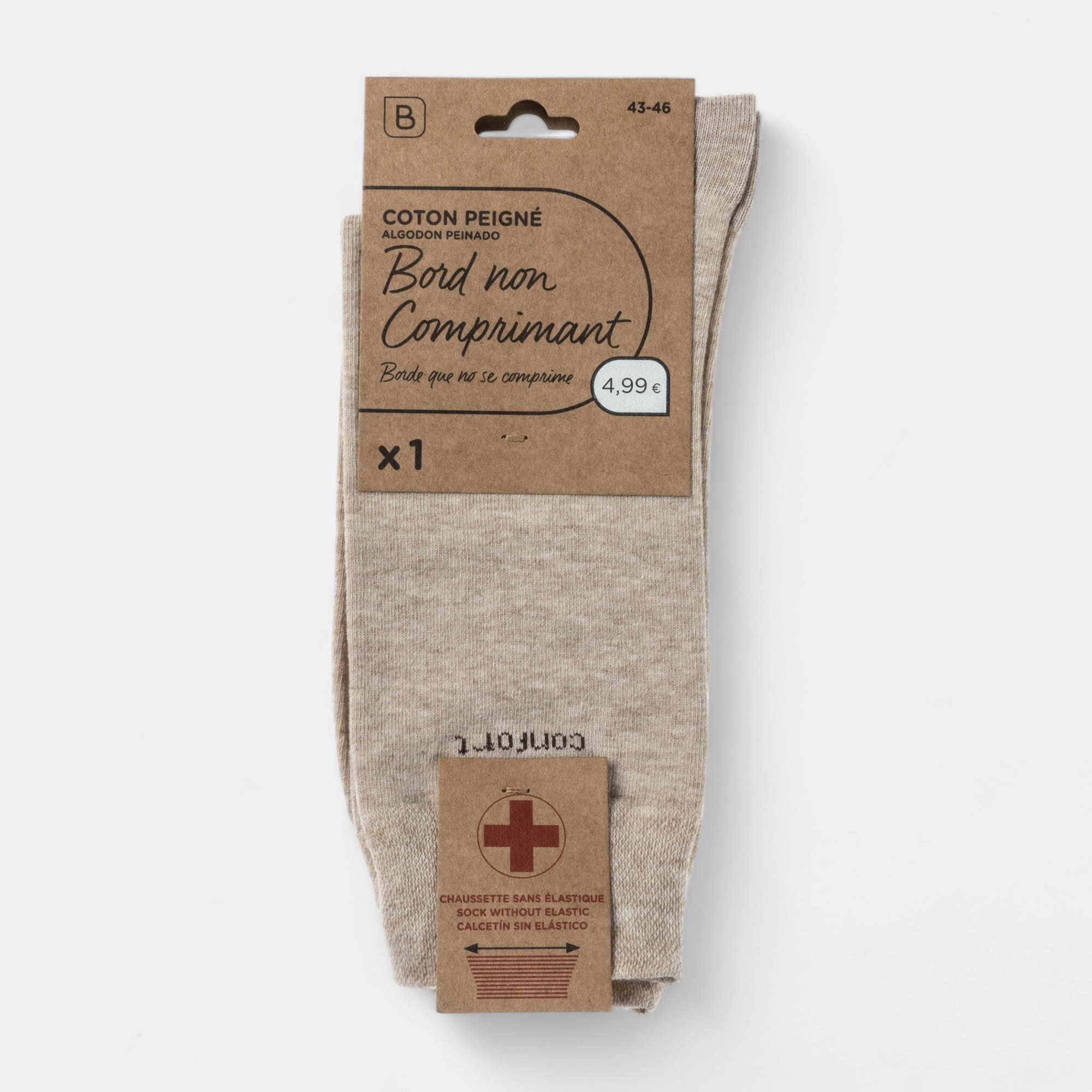 Chaussettes Homme beige