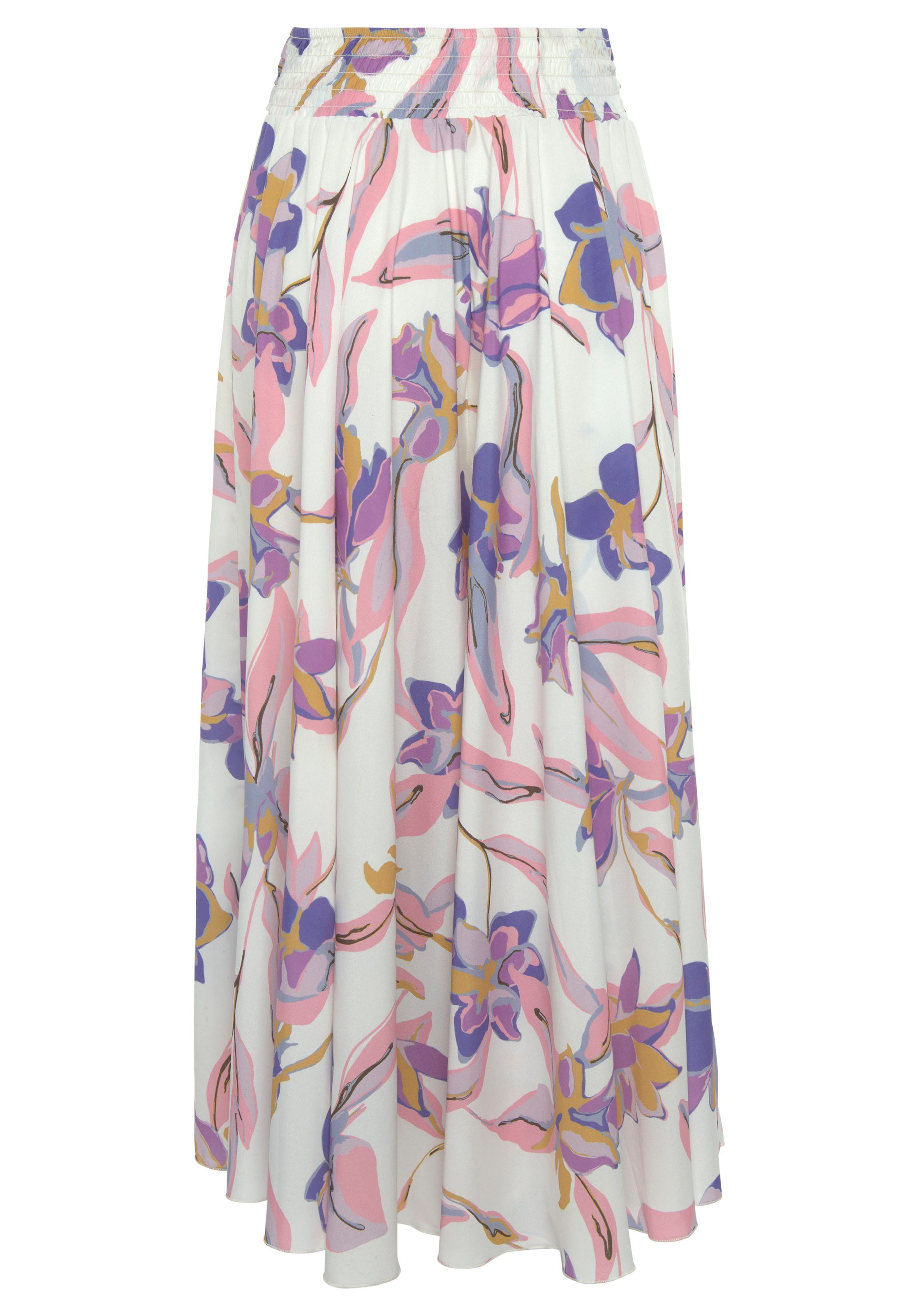 LASCANA Hosenrock , mit floralem Alloverdruck, Culotte, extraweites Bein