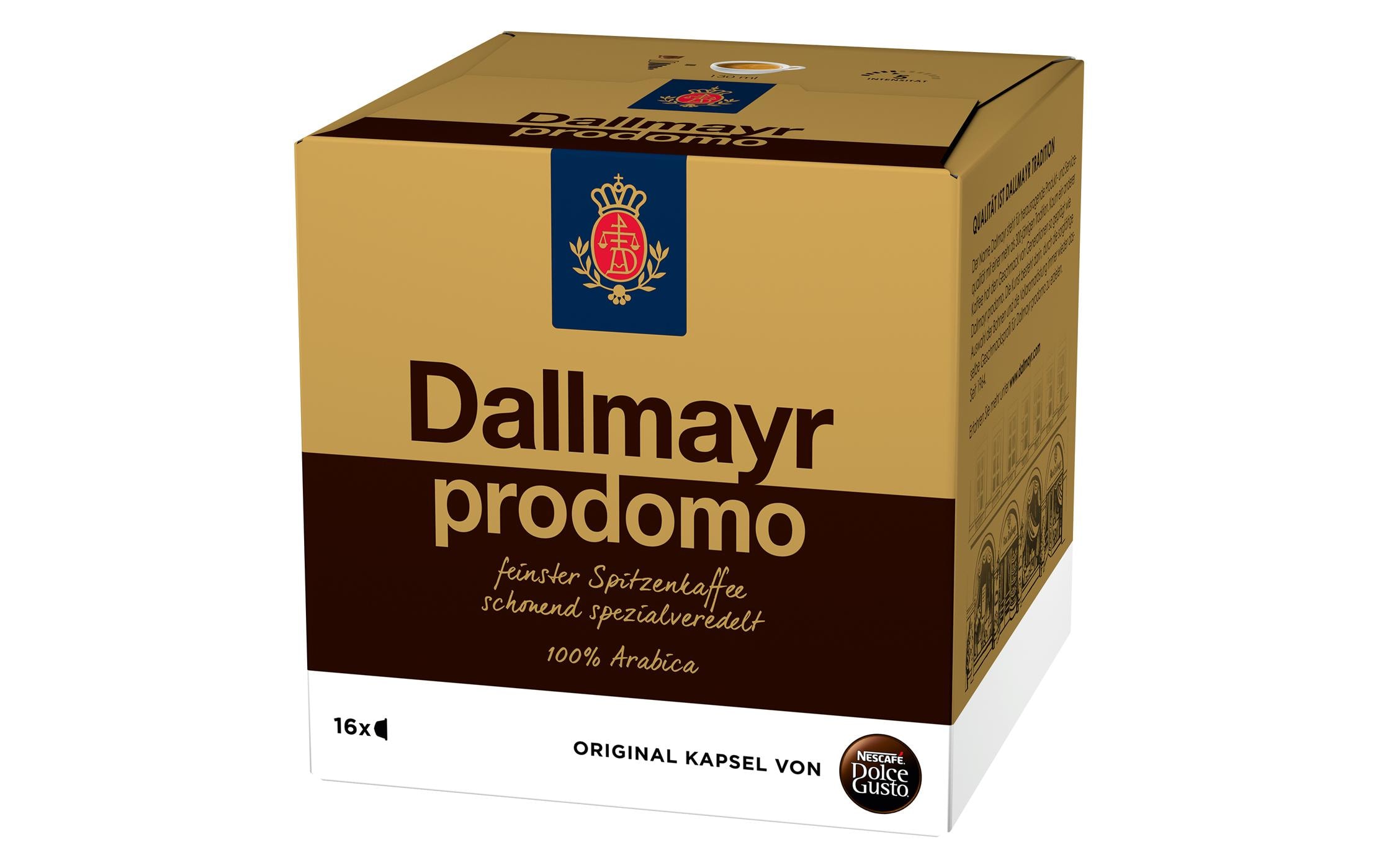 Kaffeekapseln Dolce Gusto Dallmayr Prodomo 16 StückDeutschlands beliebeste Kaffeemischung