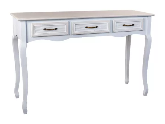 Hall en bois avec 3 tiroirs 120x40x78