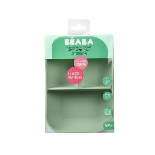 Assiette compartimentée Sage Green - BEABA