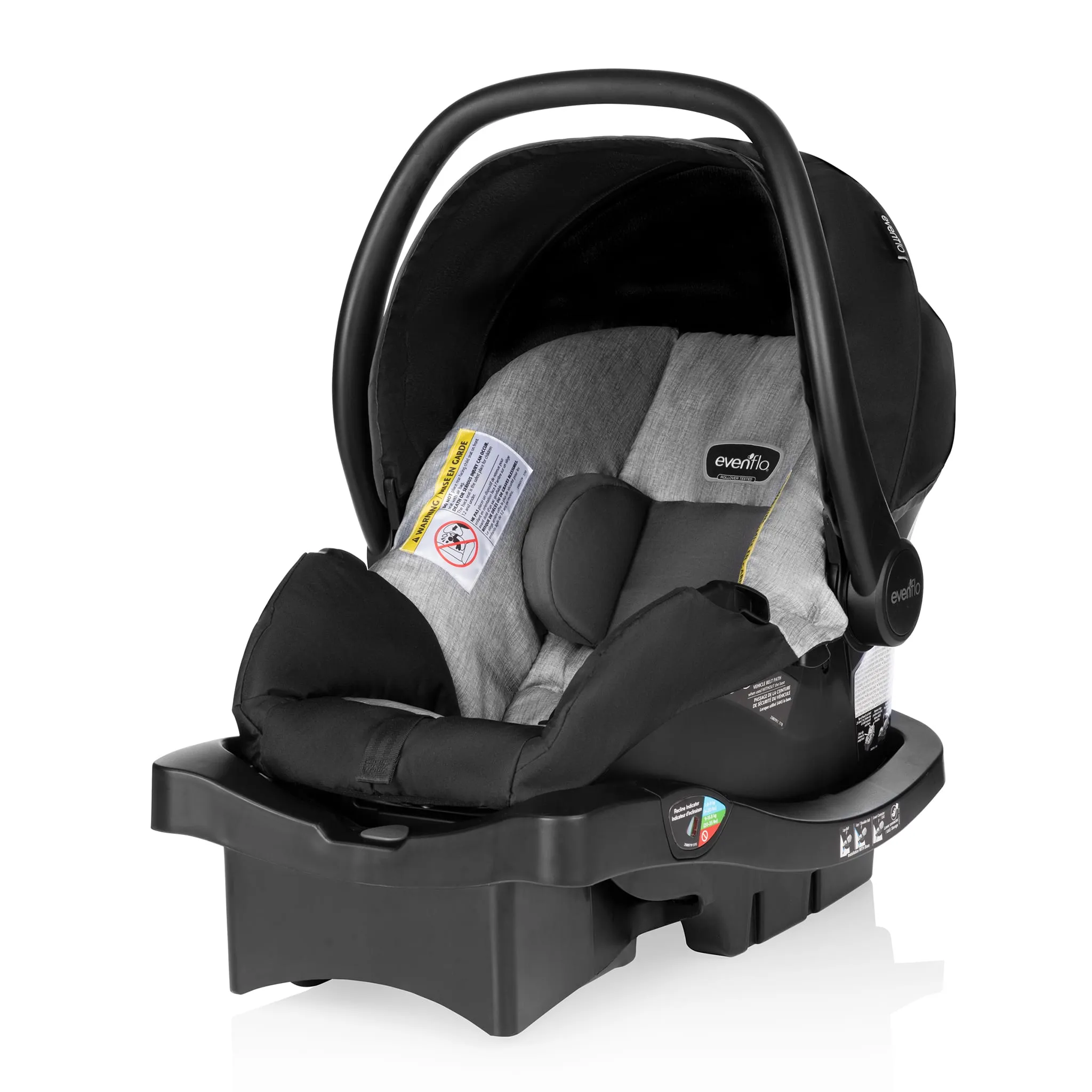 Evenflo Siège d'Auto pour nouveau-né Essential LiteMax - Graphite Gris