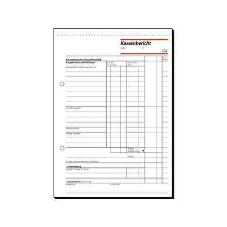 Sigel Kassenbericht A5, 50 Blatt