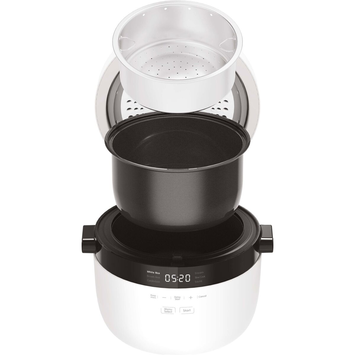 Ris- og dampkoker 2,8 liter