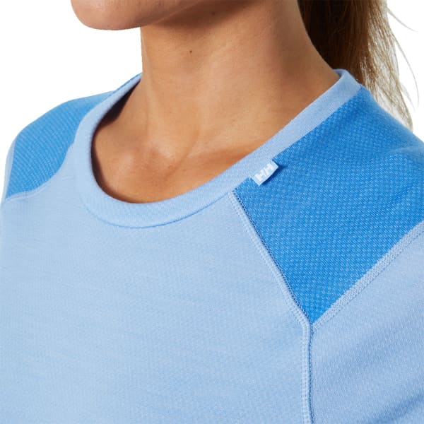 T-shirt thermique HELLY HANSEN W LIFA MERINO MIDWEIGHT CREW BRIGHT BLUE