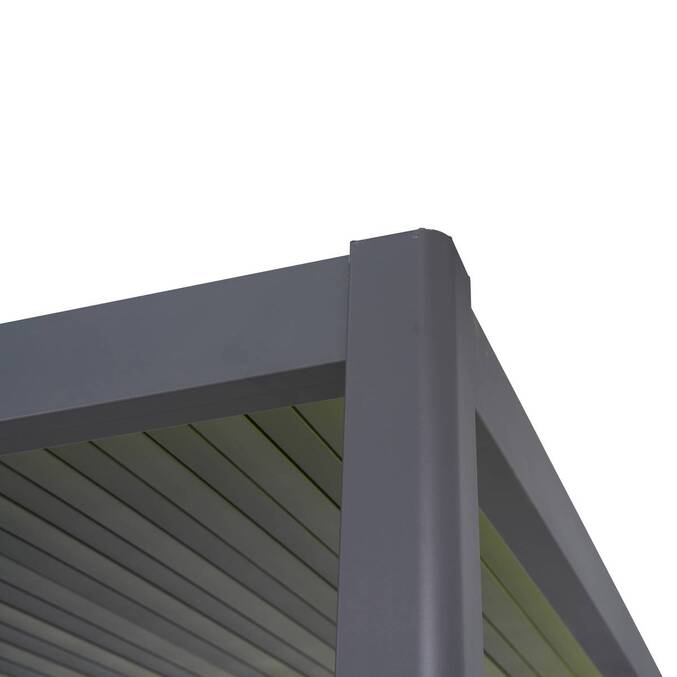 Pergola électrique bioclimatique autoportante EVORA Graphite