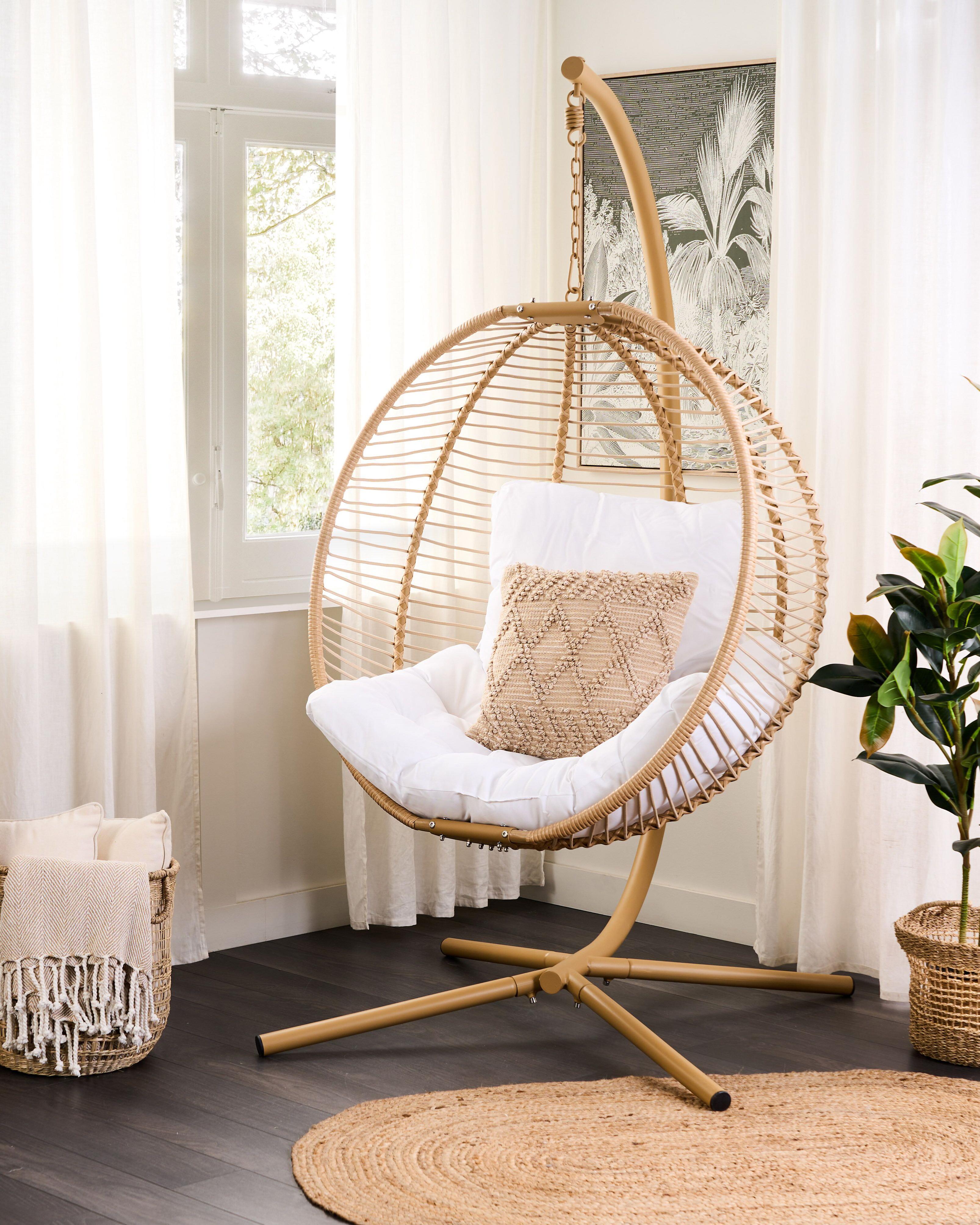 Hangstoel met standaard ARCO Metaal Beige