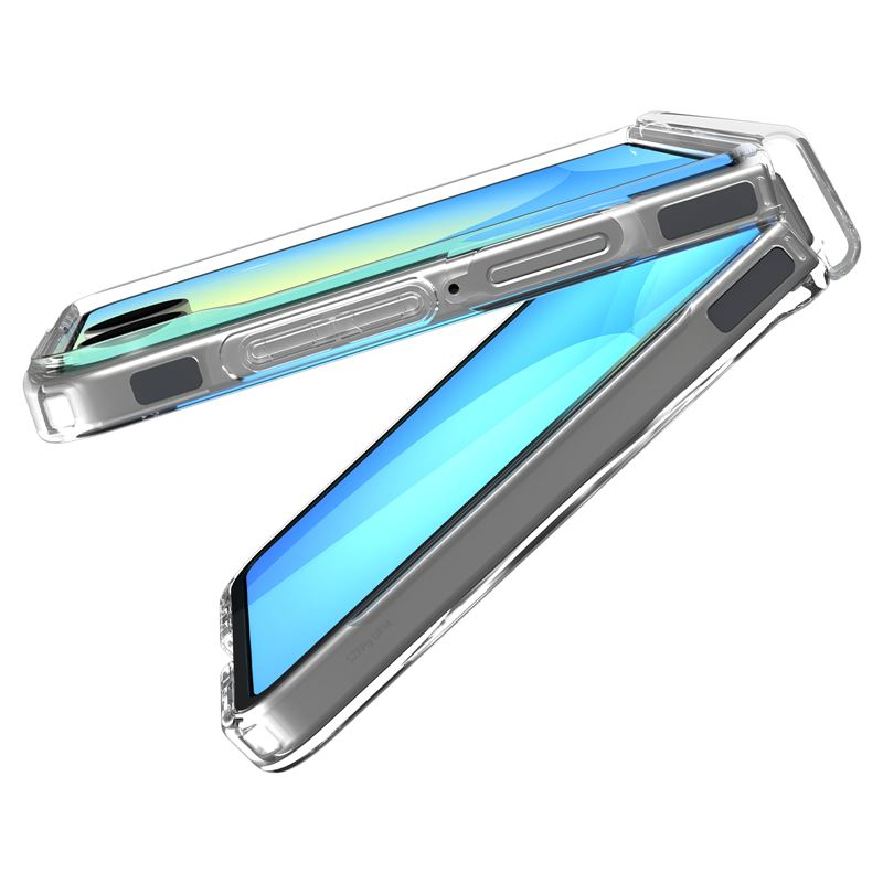 Samsung Galaxy Z Flip7 Ultra Hybrid Hülle TPU Bumper Acryl Rückseite Air Cushion Fallschutz MagSafe-Modul (ACS09559) - Transparent