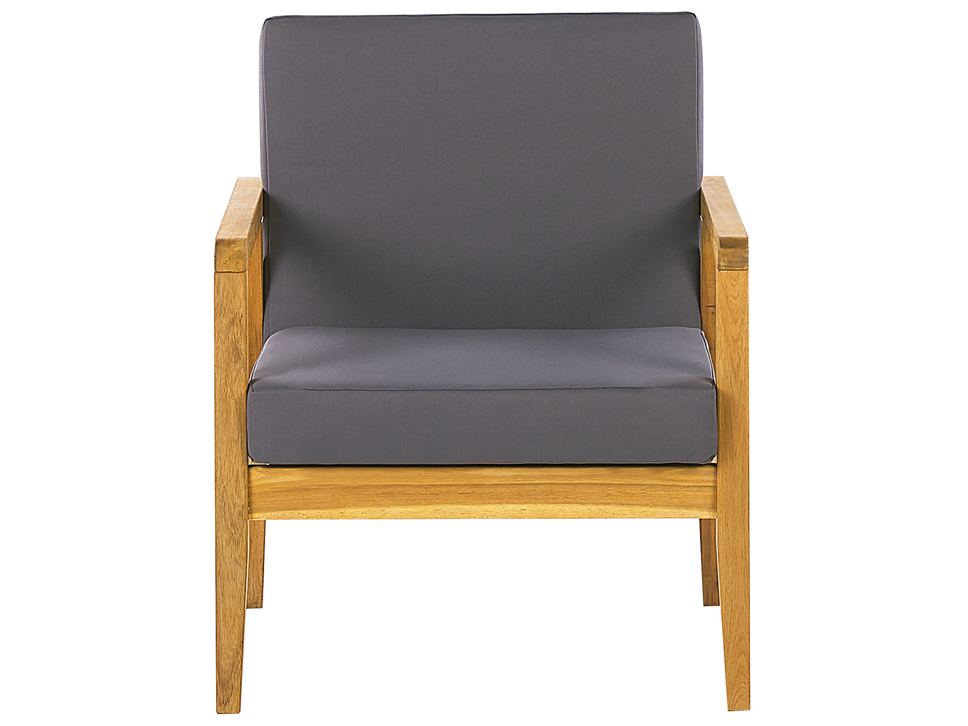 Loungeset met tafel 4-zits PALLANO Acaciahout Donkergrijs