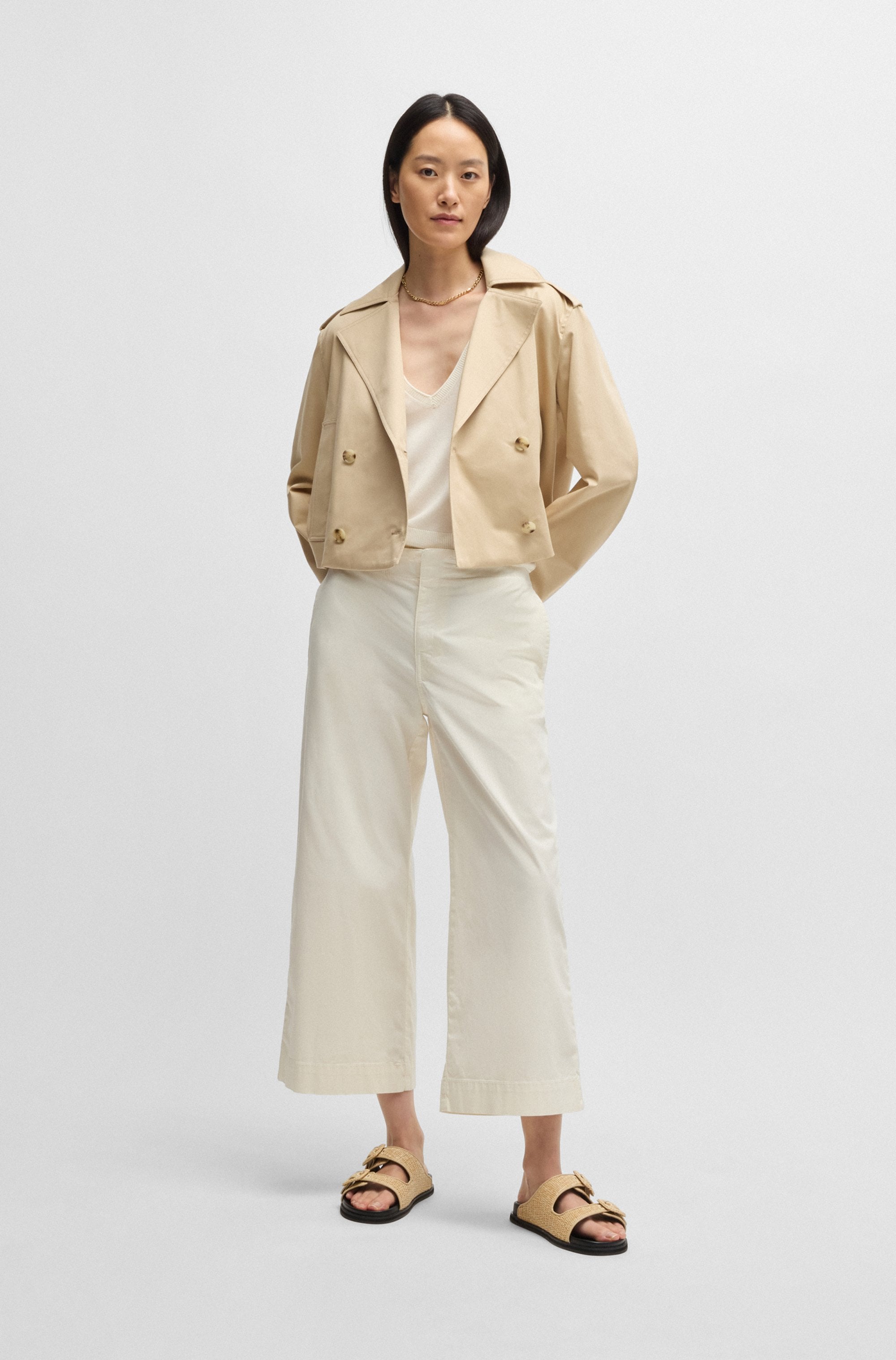 BOSS ORANGE Culotte »Tahiana Premium Damenmode«  in weiter Beinform