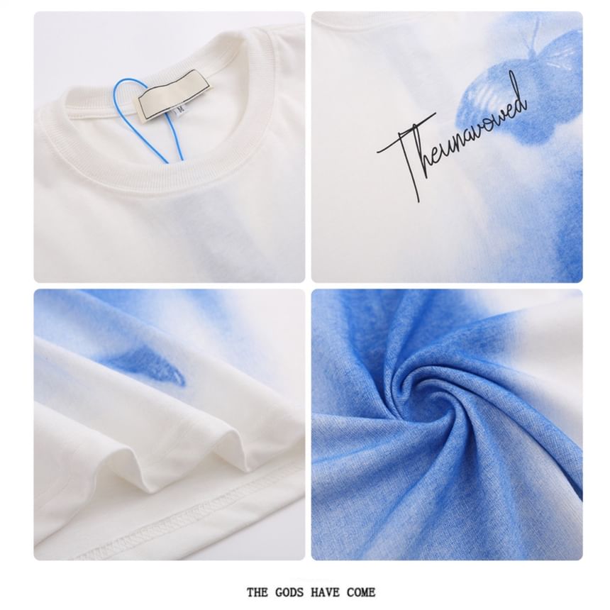 Derbundy - T-shirt met ronde hals en elleboogmouwen