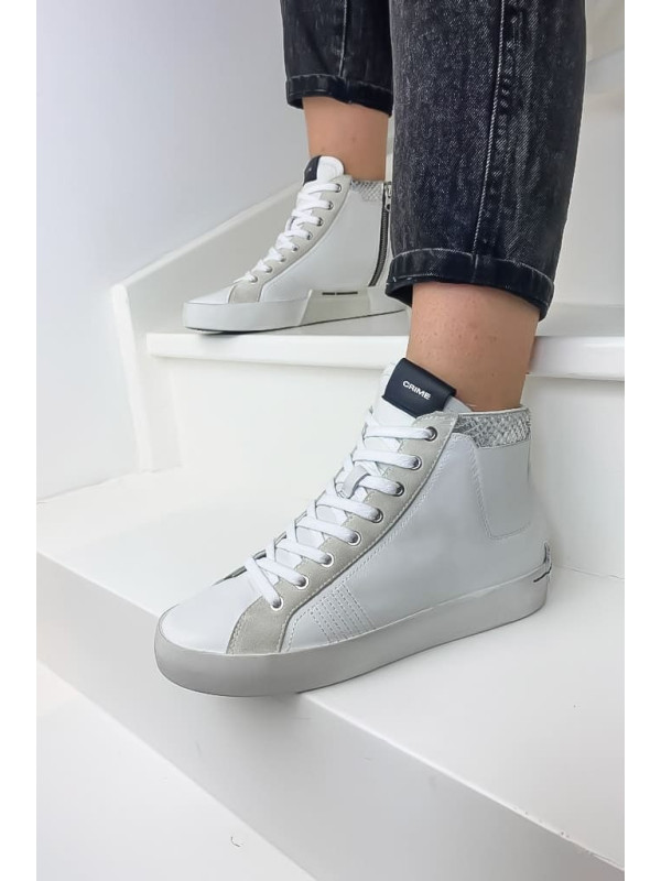 Sneakers HIGH TOP HERITAGE White - Crime London