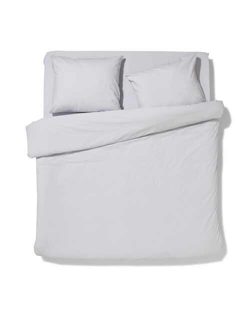 housse de couette en coton doux 240x200/220 gris clair