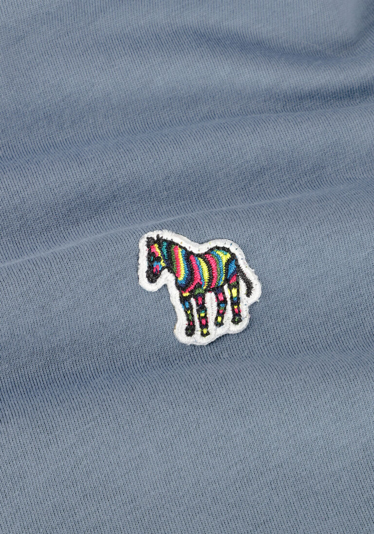 PS PAUL SMITH lichtblauwe ps paul smith t-shirt mens ss reg fit tshirt zebra badge